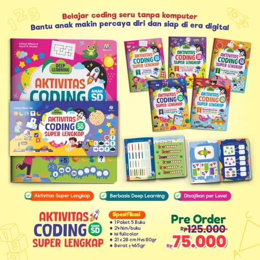 Paket Aktivitas Coding Super Lengkap untuk Anak SD (KEEP PRIORITAS)