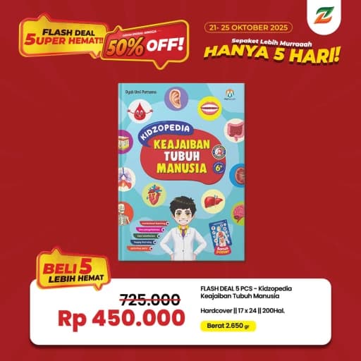 FLASH DEAL 5 PCS - Kidzopedia Keajaiban Tubuh Manusia